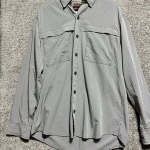 Ridgecut Toughwear Men’s Brown Plaid Long Sleeve Vented Shirt Size Large XL Tall